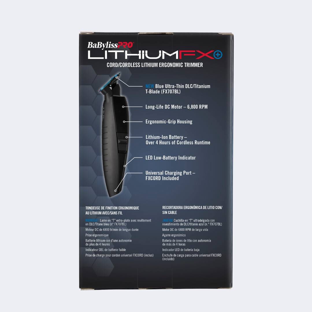 LithiumFX Cordless Trimmer | Matte Black | BaBylissPRO